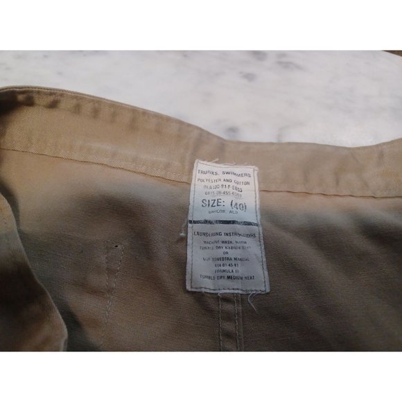 Swimming Trunks Womens Button Fly Size 40 Tan - Picture 4 of 4